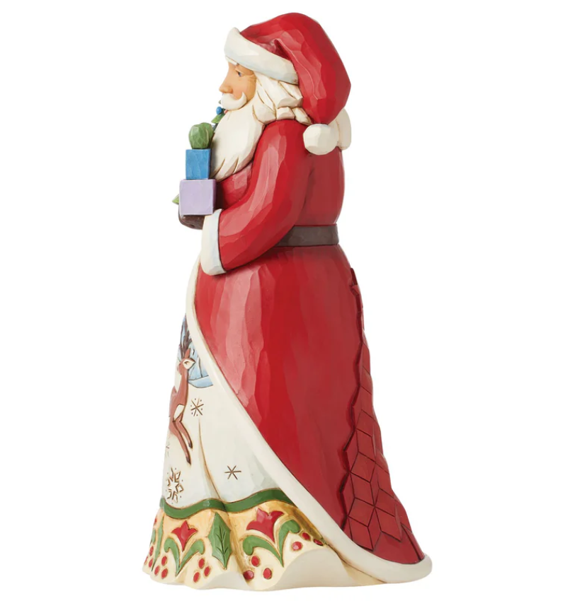 Statuetta Babbo Natale con Albero Illuminato - Jim Shore