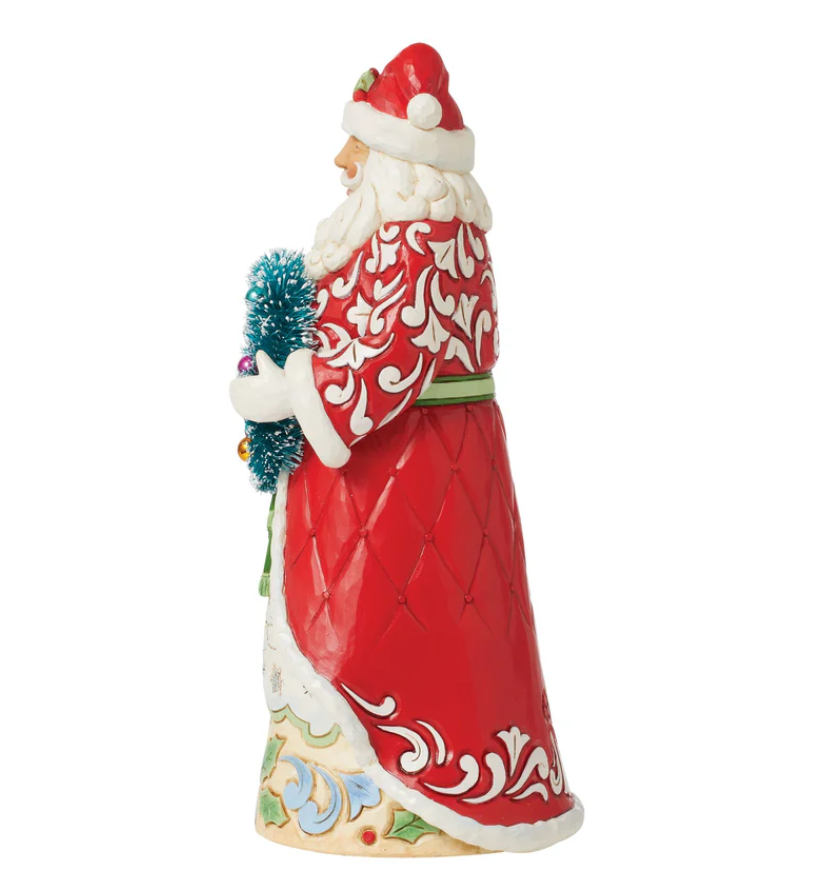 Statuetta Babbo Natale Ghirlanda Di Natale Jim Shore