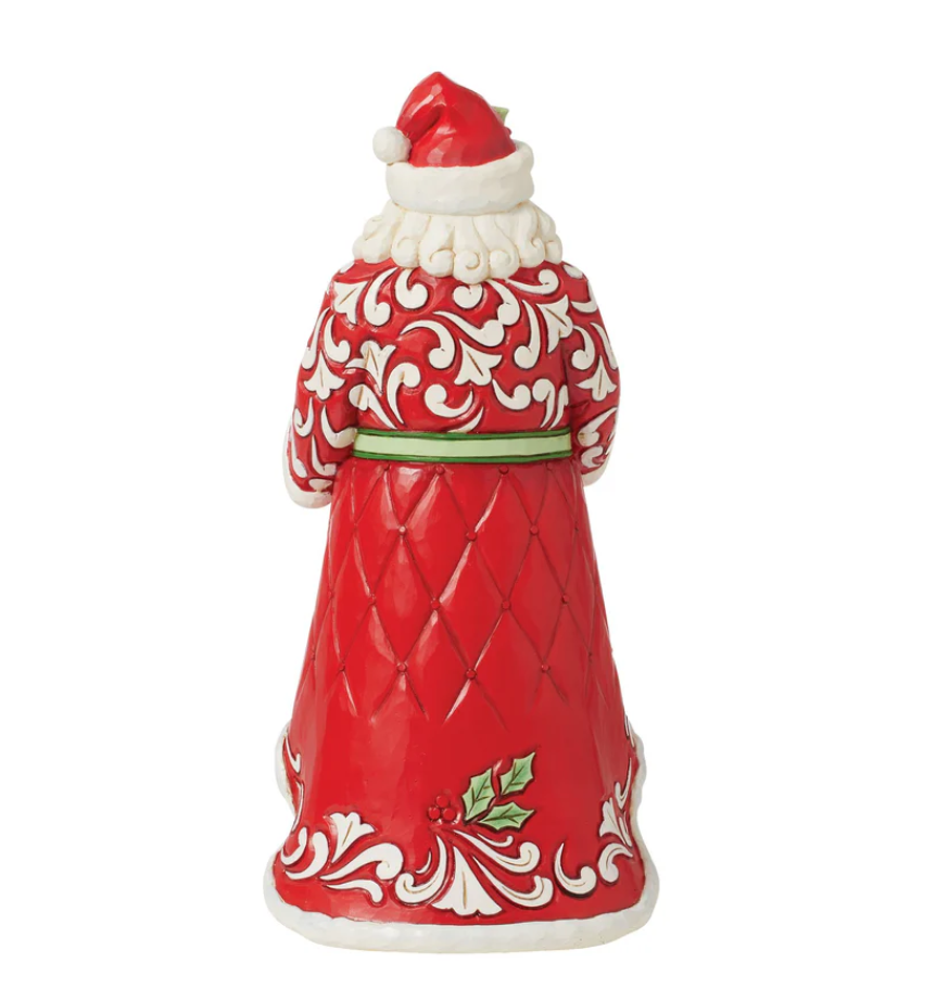 Statuetta Babbo Natale Ghirlanda Di Natale Jim Shore