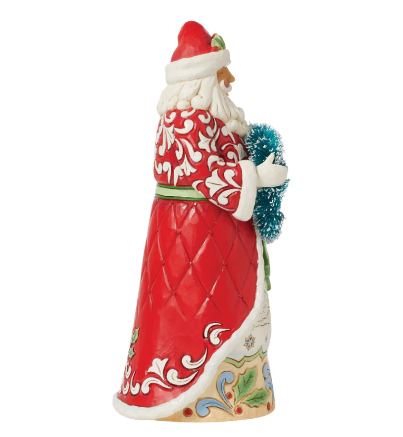 Statuetta Babbo Natale Ghirlanda Di Natale Jim Shore