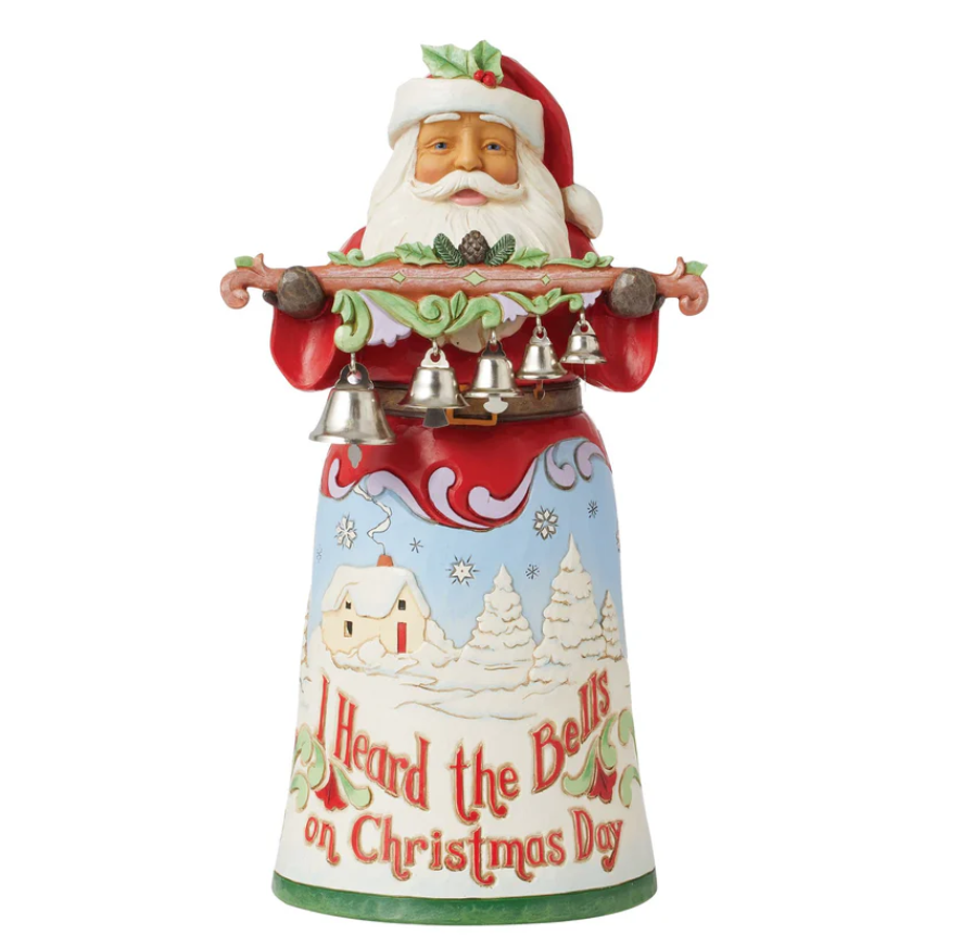 Statuetta Babbo Natale Heard The Bells - Jim Shore