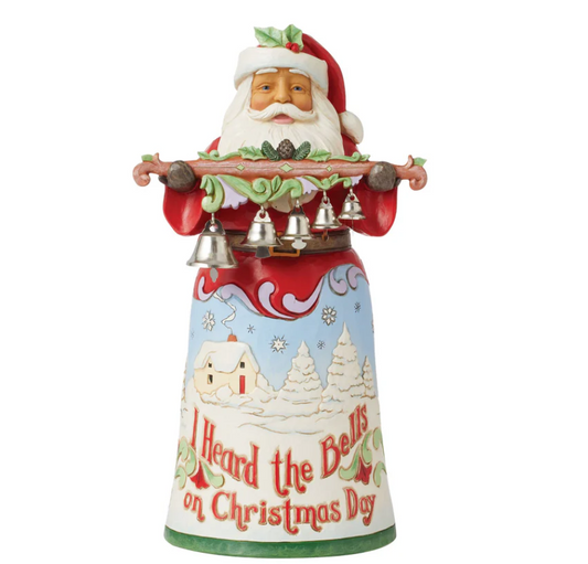 Statuetta Babbo Natale Heard The Bells - Jim Shore