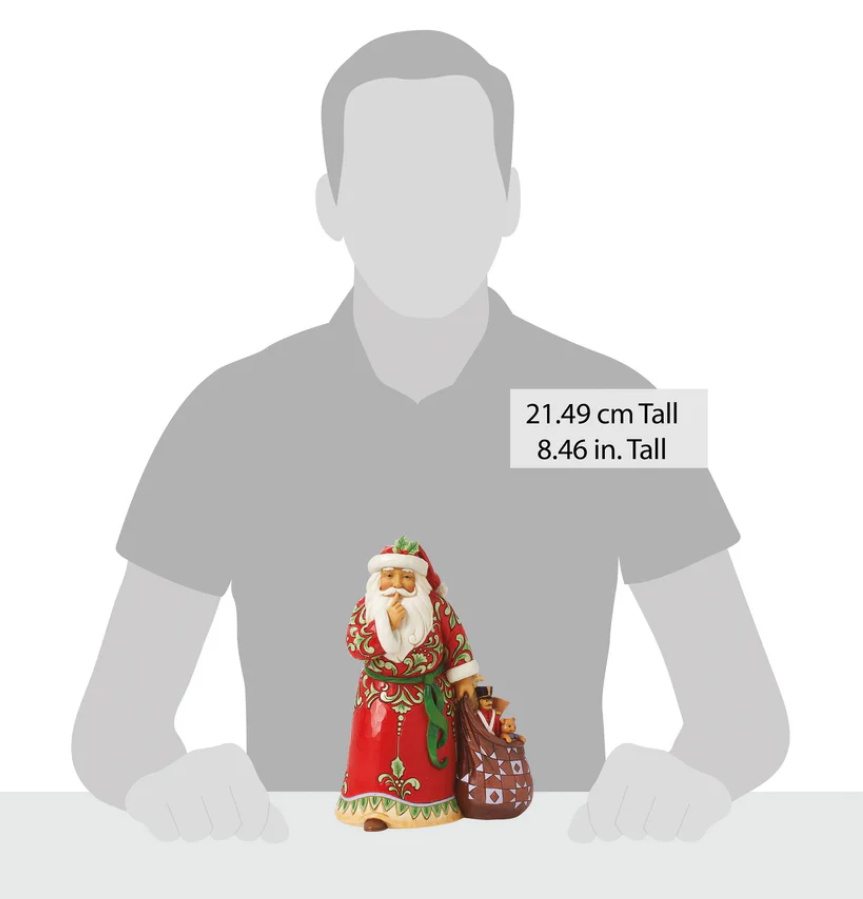 Statuetta Babbo Natale Silenzio - Jim Shore Heartwood Creek