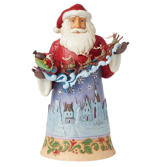 Statuetta Babbo Natale Nel Cielo Notturno Jim Shore