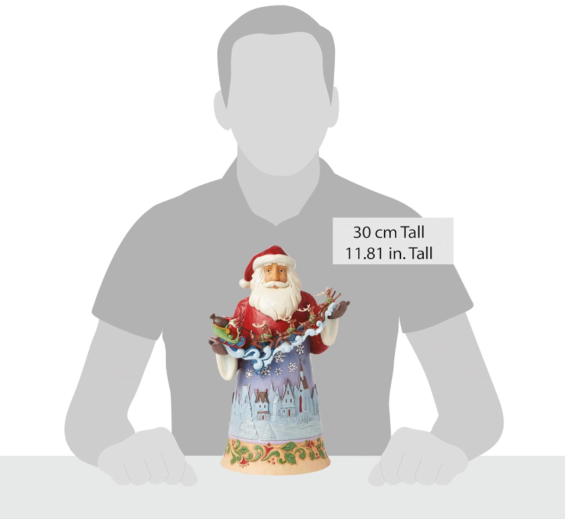 Statuetta Babbo Natale Nel Cielo Notturno Jim Shore