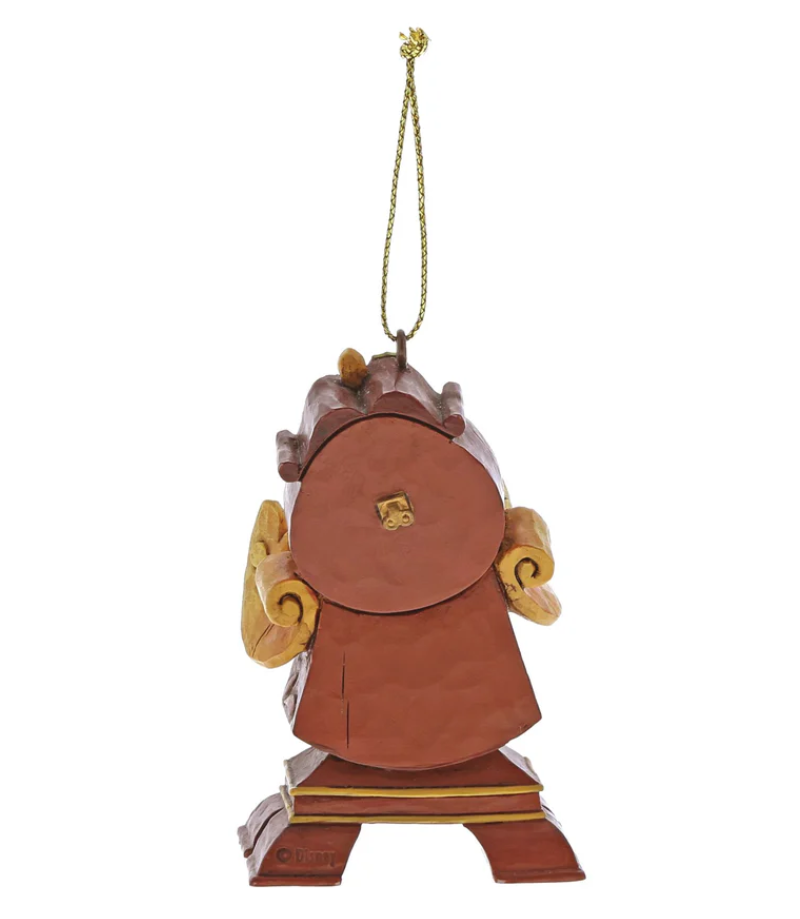 Statuetta L'orologio Tockins la Bella e la Bestia Jim Shore Disney