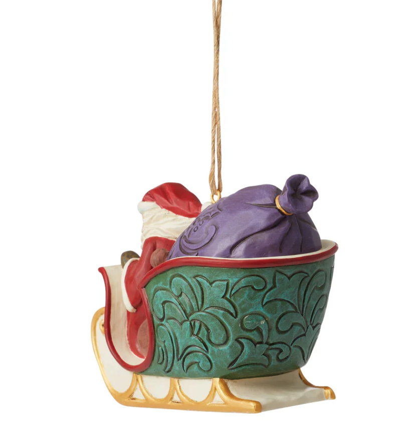 Statuetta Babbo Natale In Slitta - Jim Shore Heartwood Creek