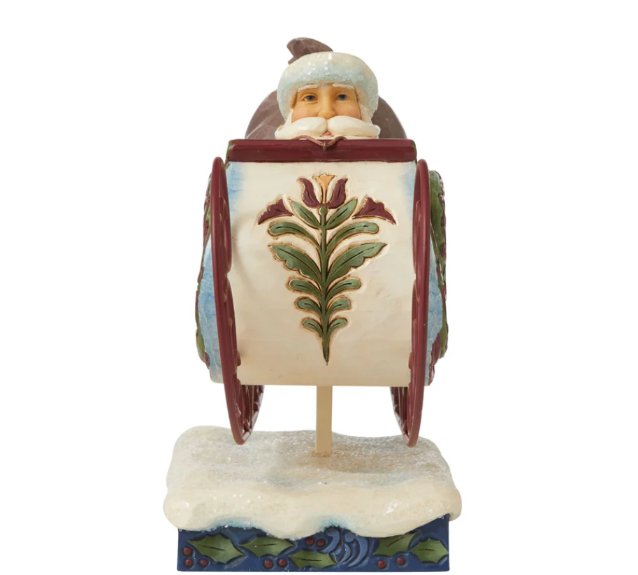 Statuetta Babbo Natale In Slitta - Jim Shore Heartwood Creek