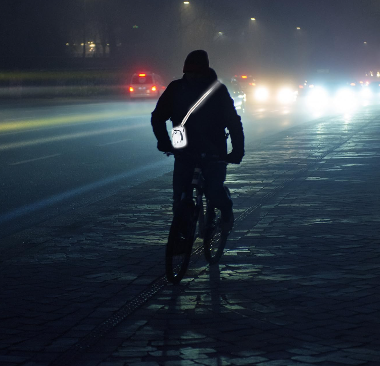 Borsa a Tracolla riflettente, ripieghevole, impermeabile