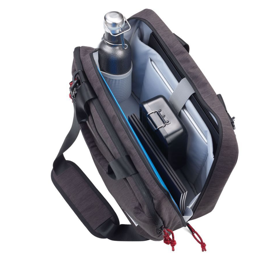 Borsa Business Briefcase Porta Computer Grigio Antracite/Nero