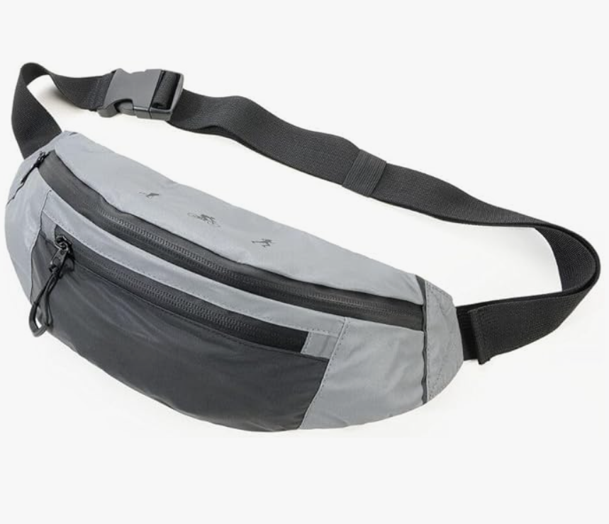 Marsupio Reflective Bag con 3 scomparti Grigio/Nero