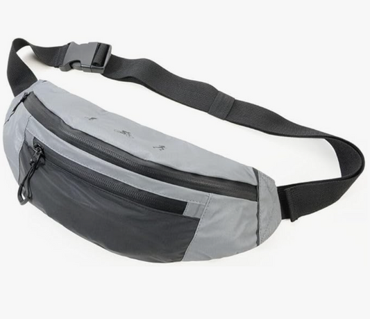 Marsupio Reflective Bag con 3 scomparti Grigio/Nero