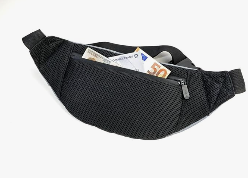 Marsupio Reflective Bag con 3 scomparti Grigio/Nero