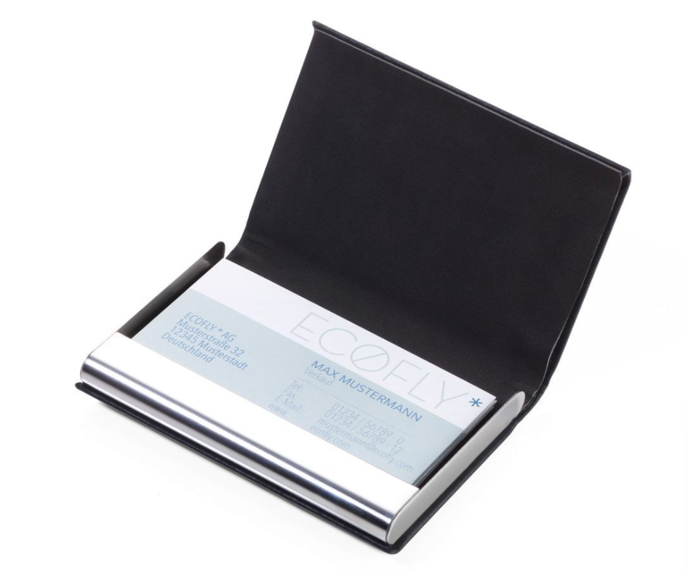 Porta Carte di Credito Marble Safe Nero