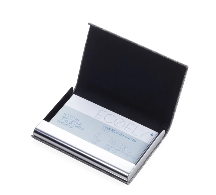 Porta Carte di Credito Marble Safe Nero