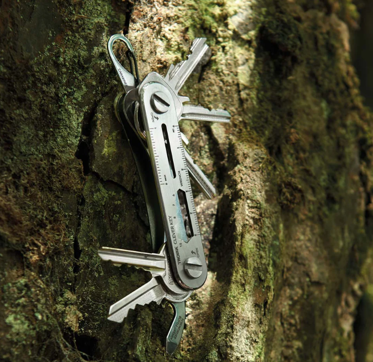 Portachiavi Acciaio 6 Chiavi Multifunzione