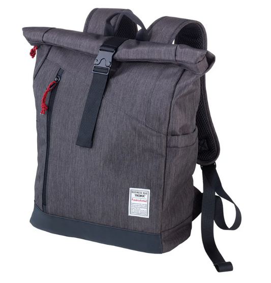 Zaino Business Roll Top Grigio Antracite/Nero