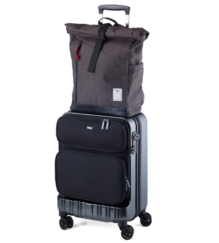 Zaino Business Roll Top Grigio Antracite/Nero