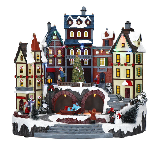 Villaggio Natalizio con carillon