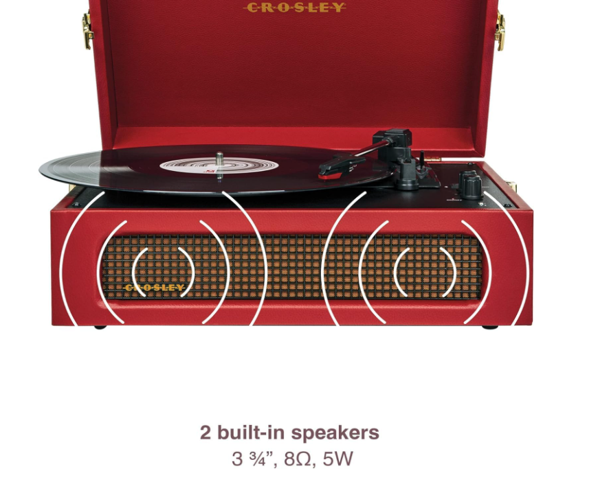 Giradischi Bluetooth Voyager Burgundy 33/45/78 giri