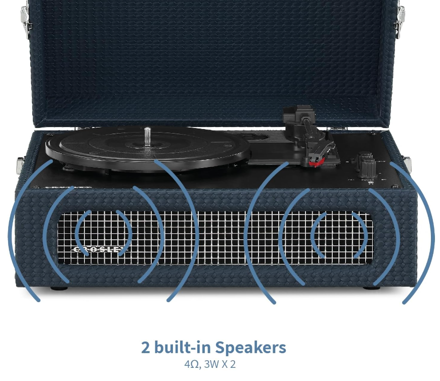 Giradischi Bluetooth Voyager Blue Navy 33/45/78 giri