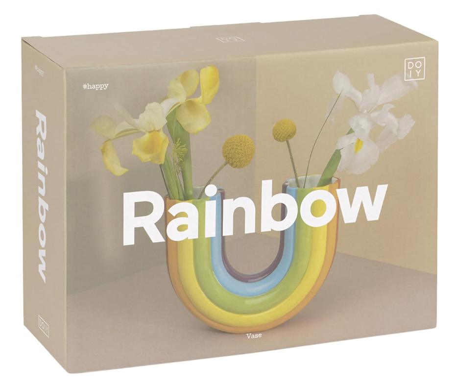 Vaso in ceramica a forma di Arcobaleno