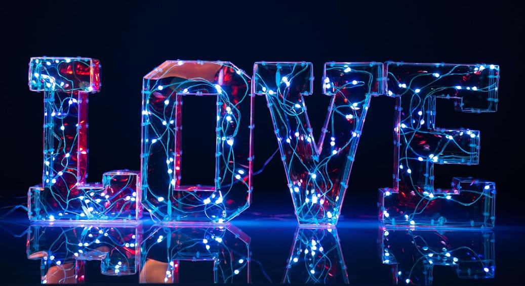 Lampada a LED USB Multicolore - Lettera "G"