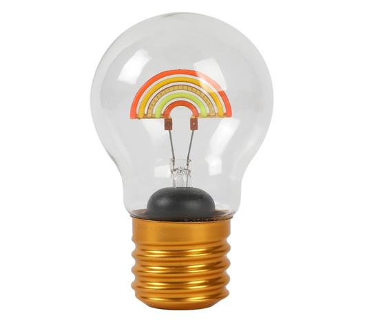 Lucetta a forma di lampadina Rainbow