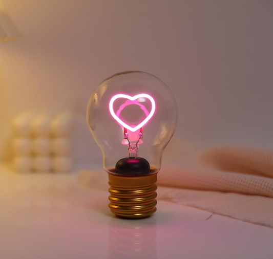 Lucetta a forma di lampadina Heart