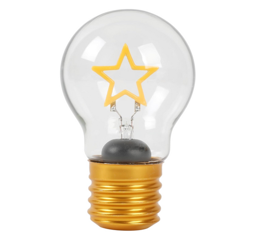 Lucetta a forma di lampadina Star