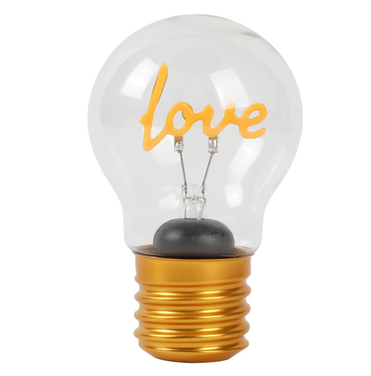 Lucetta a forma di lampadina Love