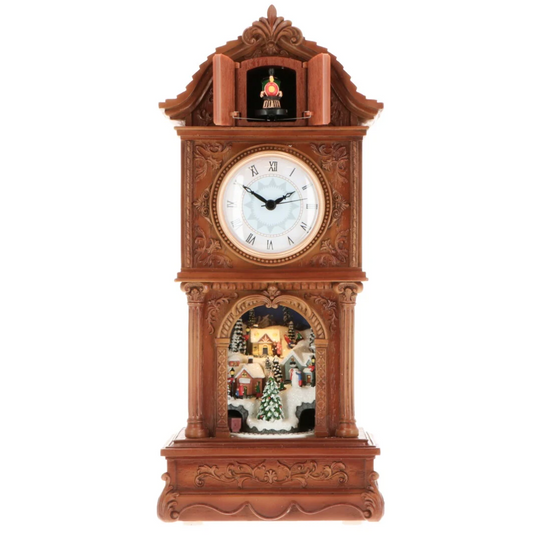 Orologio Torre animata con paesaggio e carillon