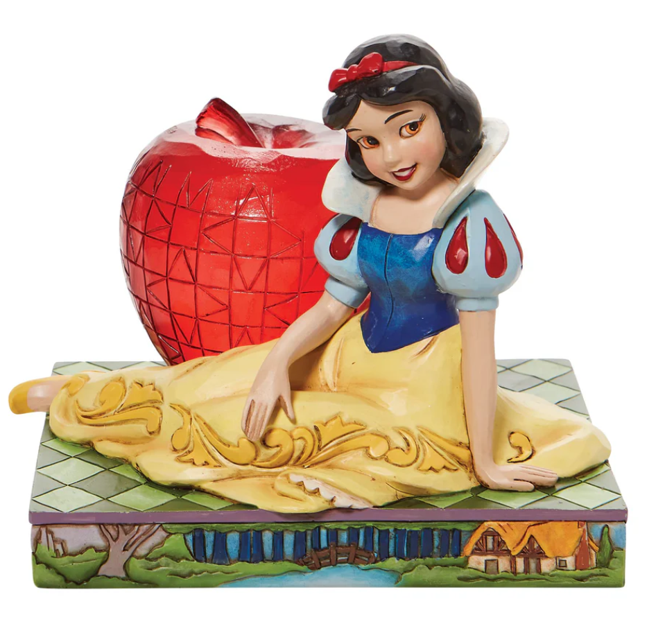 Statuetta di Biancaneve con mela Disney Traditions Jim Shore