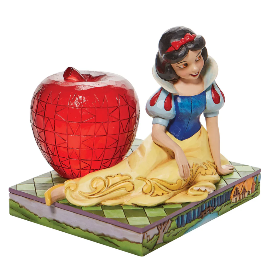 Statuetta di Biancaneve con mela Disney Traditions Jim Shore