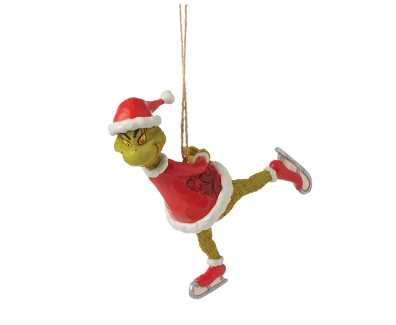 Statuetta Addobbo Grinch Pattinaggio Jim Shore