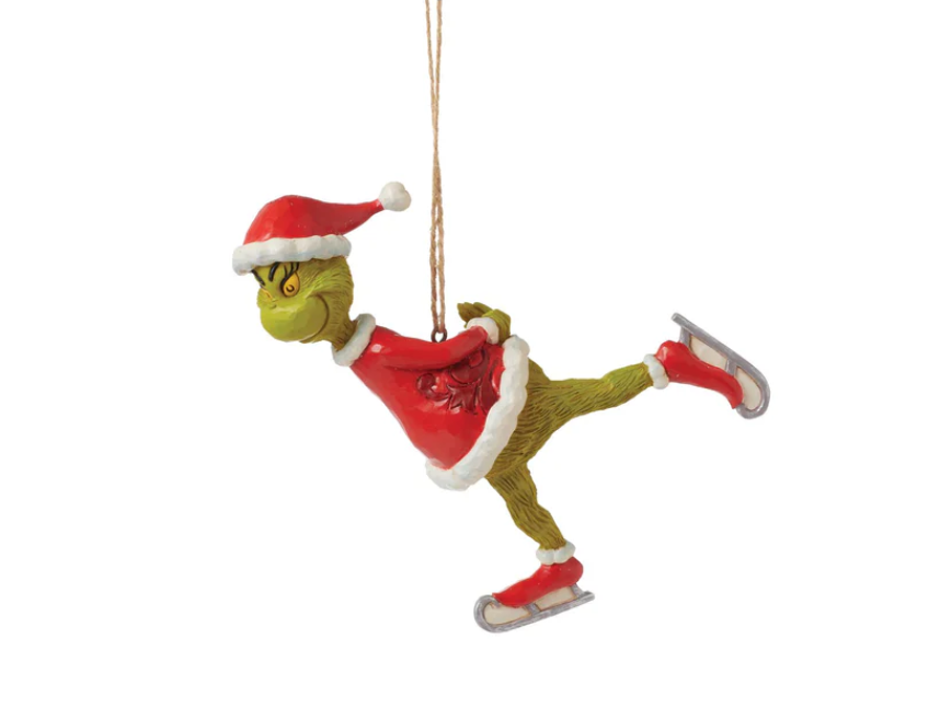 Statuetta Addobbo Grinch Pattinaggio Jim Shore