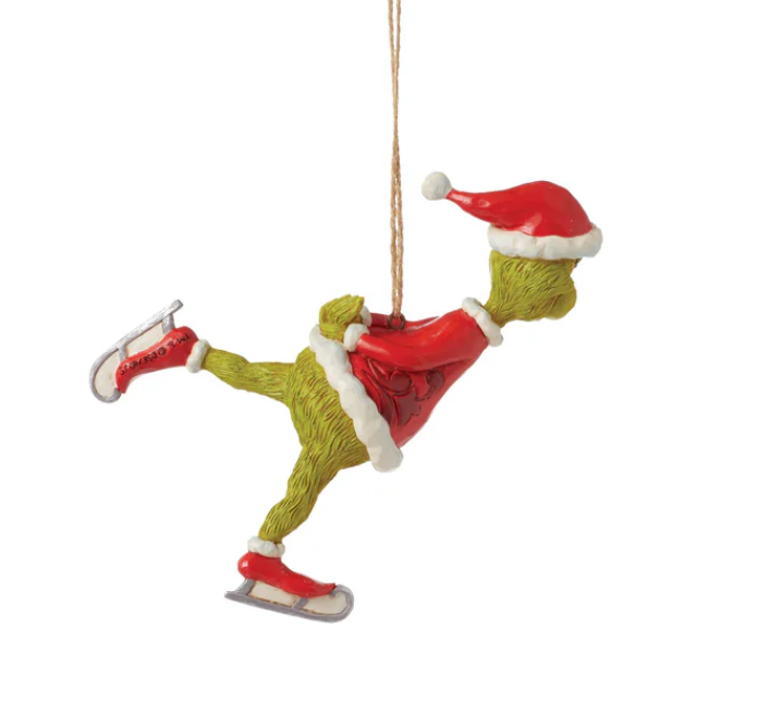 Statuetta Addobbo Grinch Pattinaggio Jim Shore