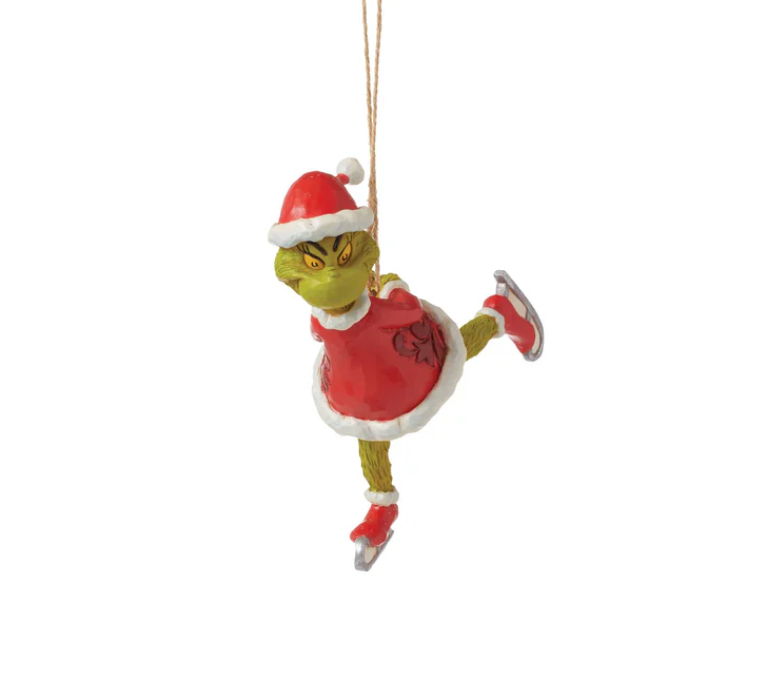 Statuetta Addobbo Grinch Pattinaggio Jim Shore