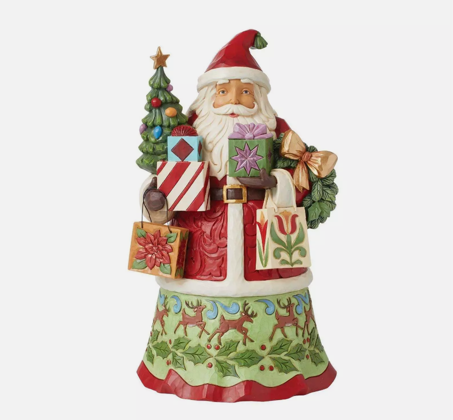Statuetta Babbo Natale con Regali - Jim Shore