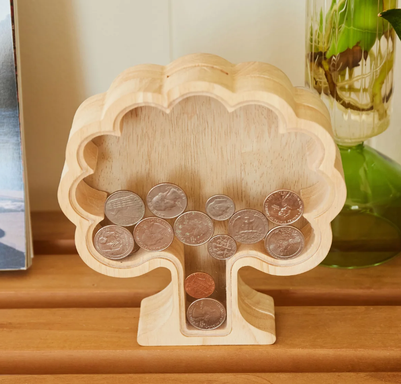 Salvadanaio Albero in Legno