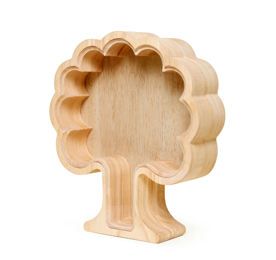 Salvadanaio Albero in Legno