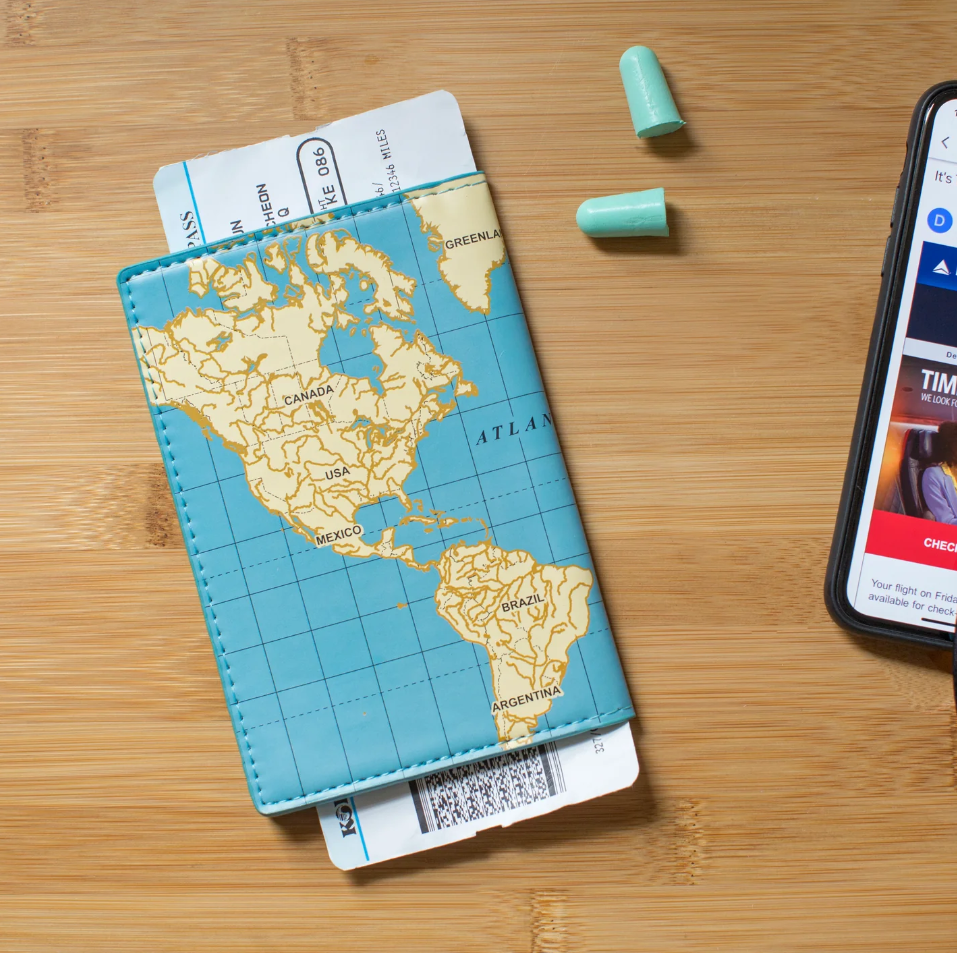 Custodia per Passaporto Mappa