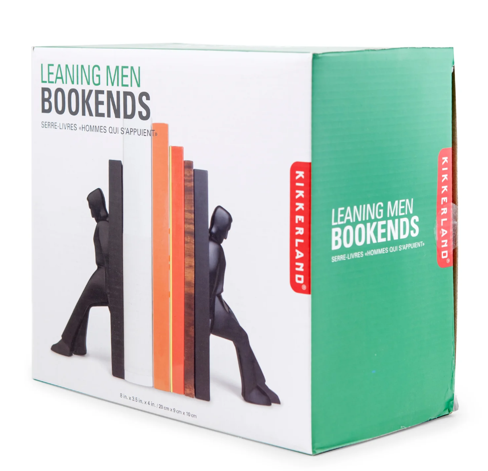 Fermalibri Uomini Appoggiati