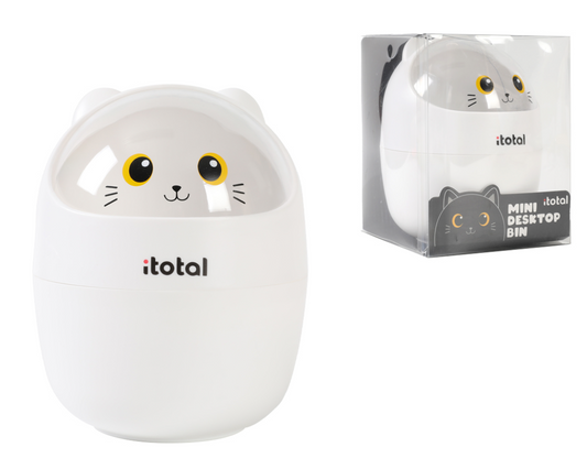 Cestino da scrivania GATTO BIANCO