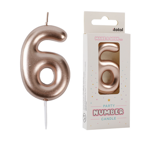 Candelina compleanno numero 6