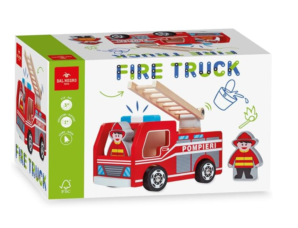Gioco in legno Camion dei pompieri