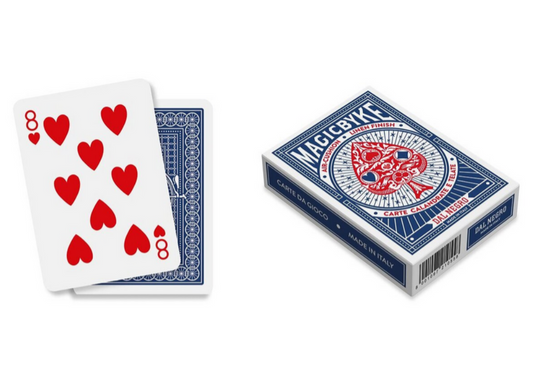 Carte da gioco prestigiatore Magic Bike Blu