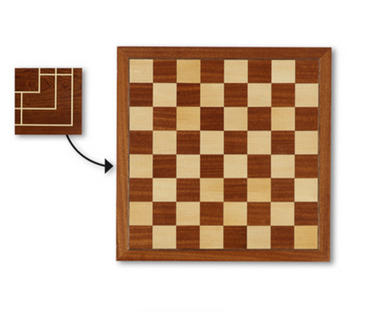 Gioco Scacchiera in legno con bordo 31 cm