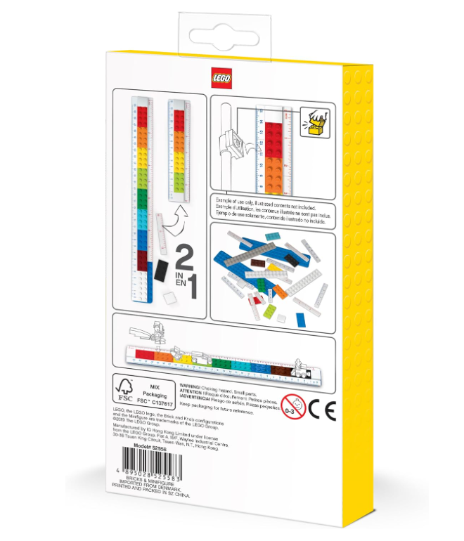 Righello da costruire Lego + Minifigure