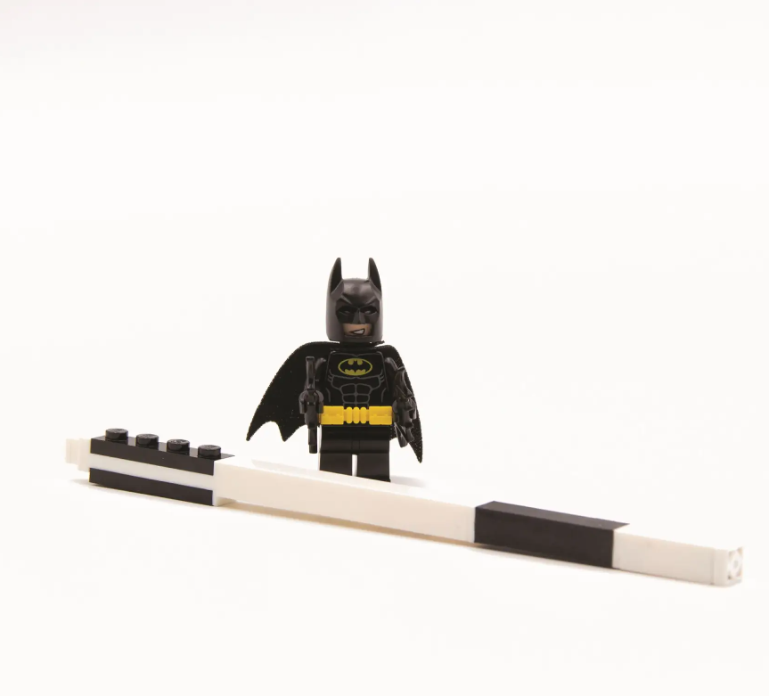 Penna Gel Nero Lego + Minifigure Batman